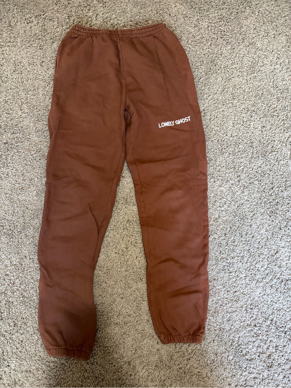 LONELY GHOST Brown Sweatpants